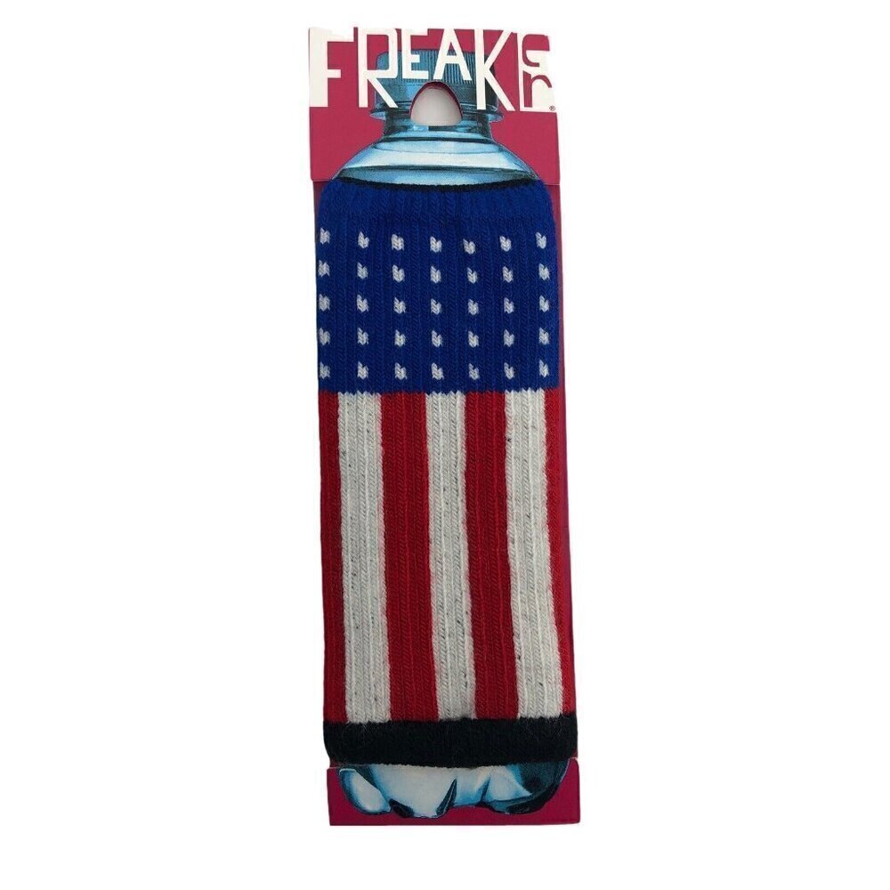 Freaker USA Beverage Insulator Koozie Beer Knit United States Flag